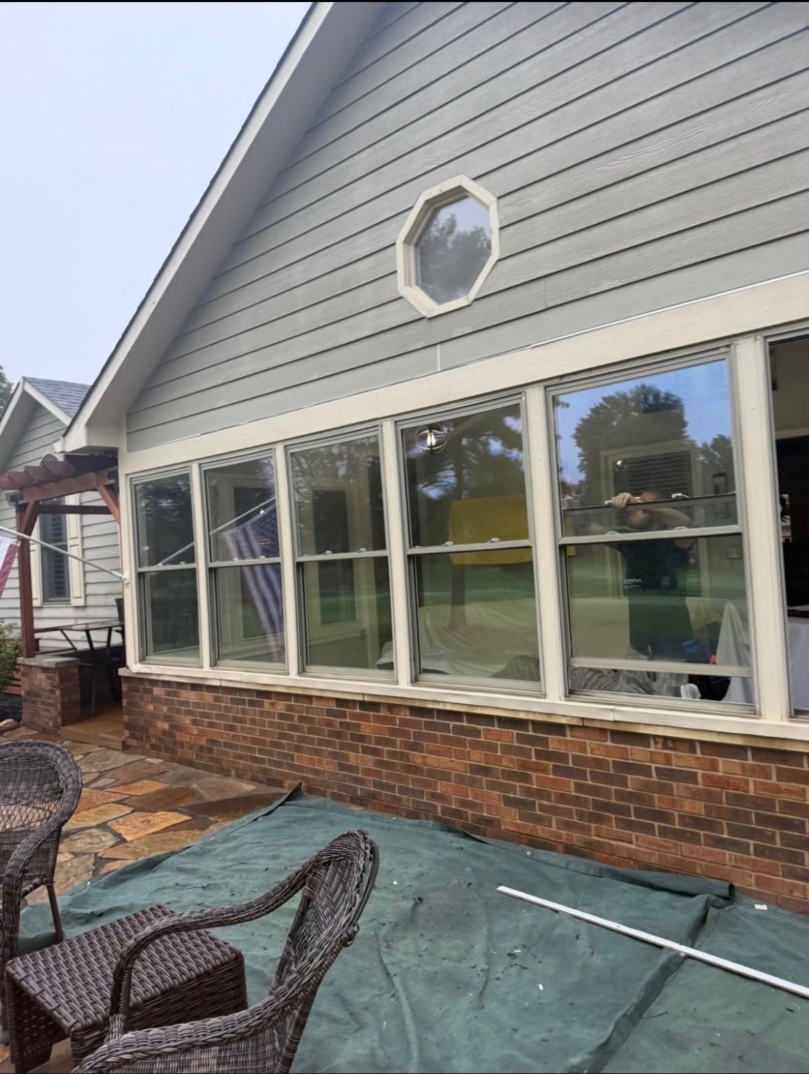 Before: Full window replacement