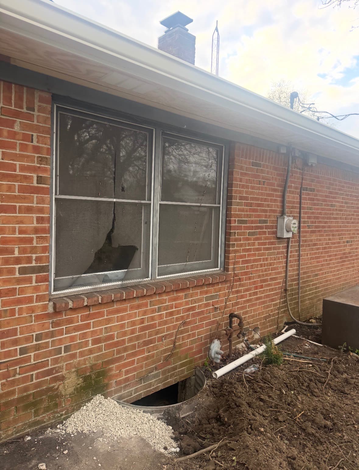 Before: Full window replacement