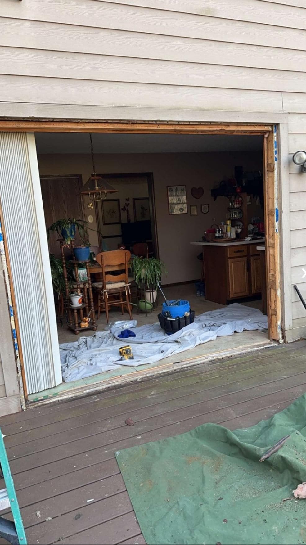 Before: Sliding Door Replacement